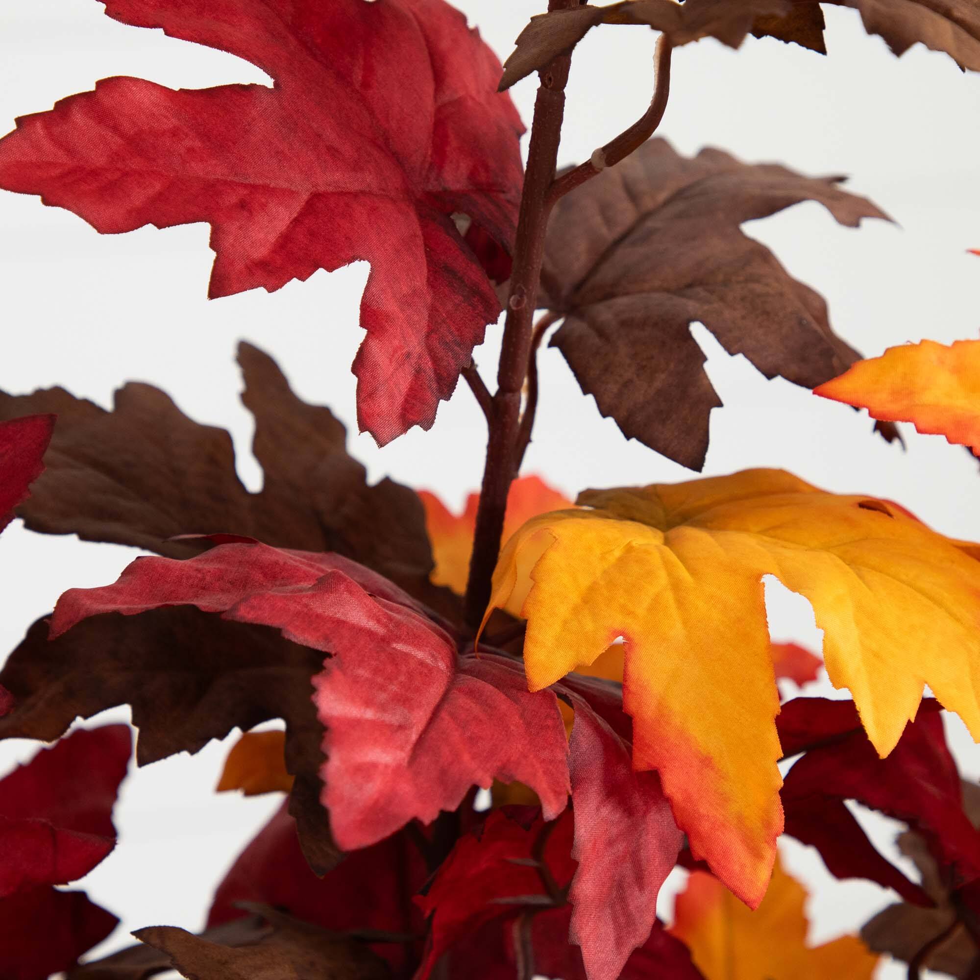 52" Autumn Smoky Maple Artificial Fall Tree